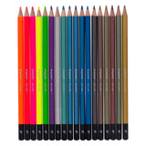Bruynzeel colored pencils tin metallic neon, 18 colors