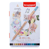 Bruynzeel expression colored pencils pastel shades tin 12