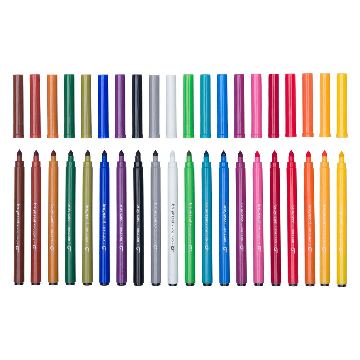 Bruynzeel Kanner Super Point Filzstift Set, 20 Faarwen