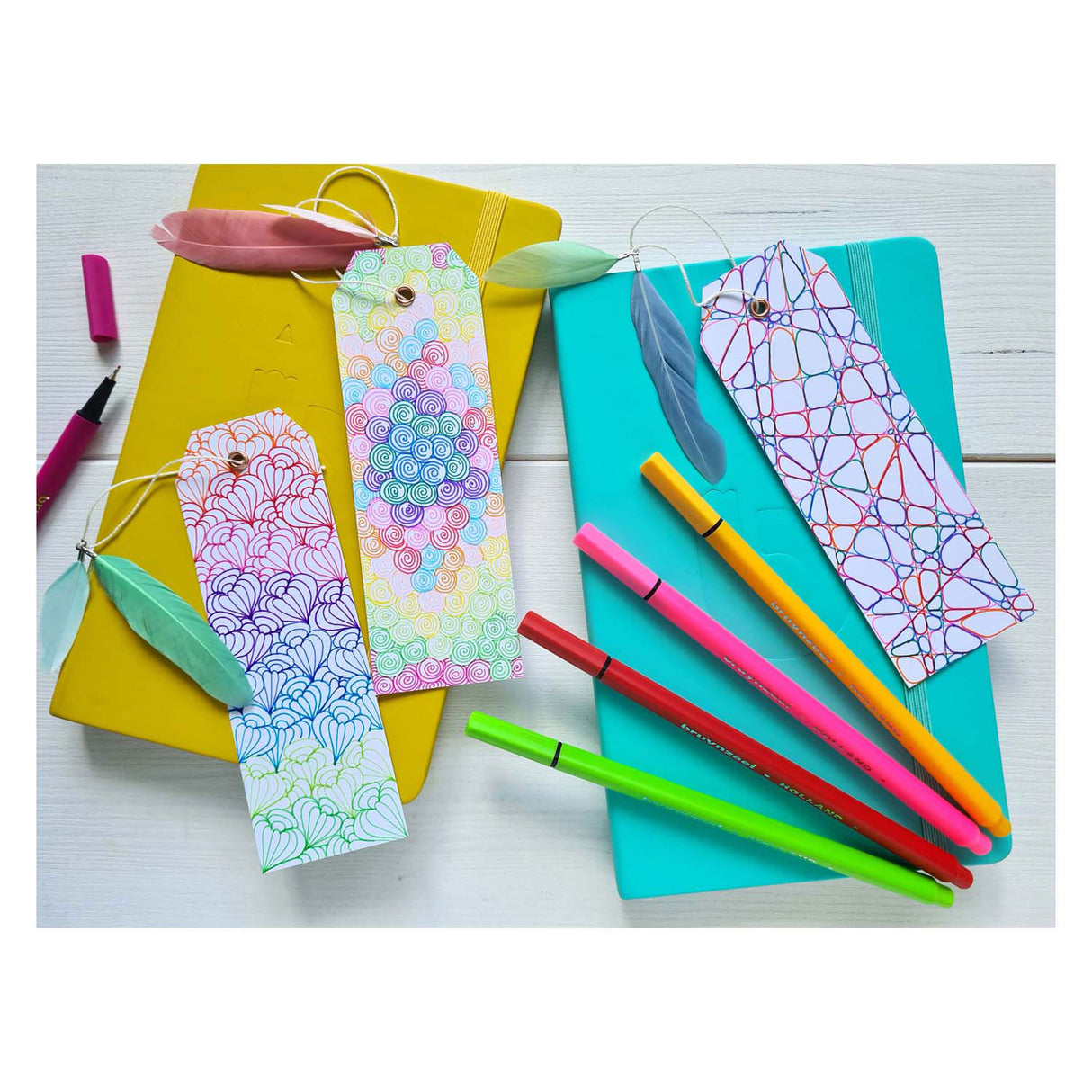 Bruynzeel Fineliner Set Neon Pastel, 12 barev