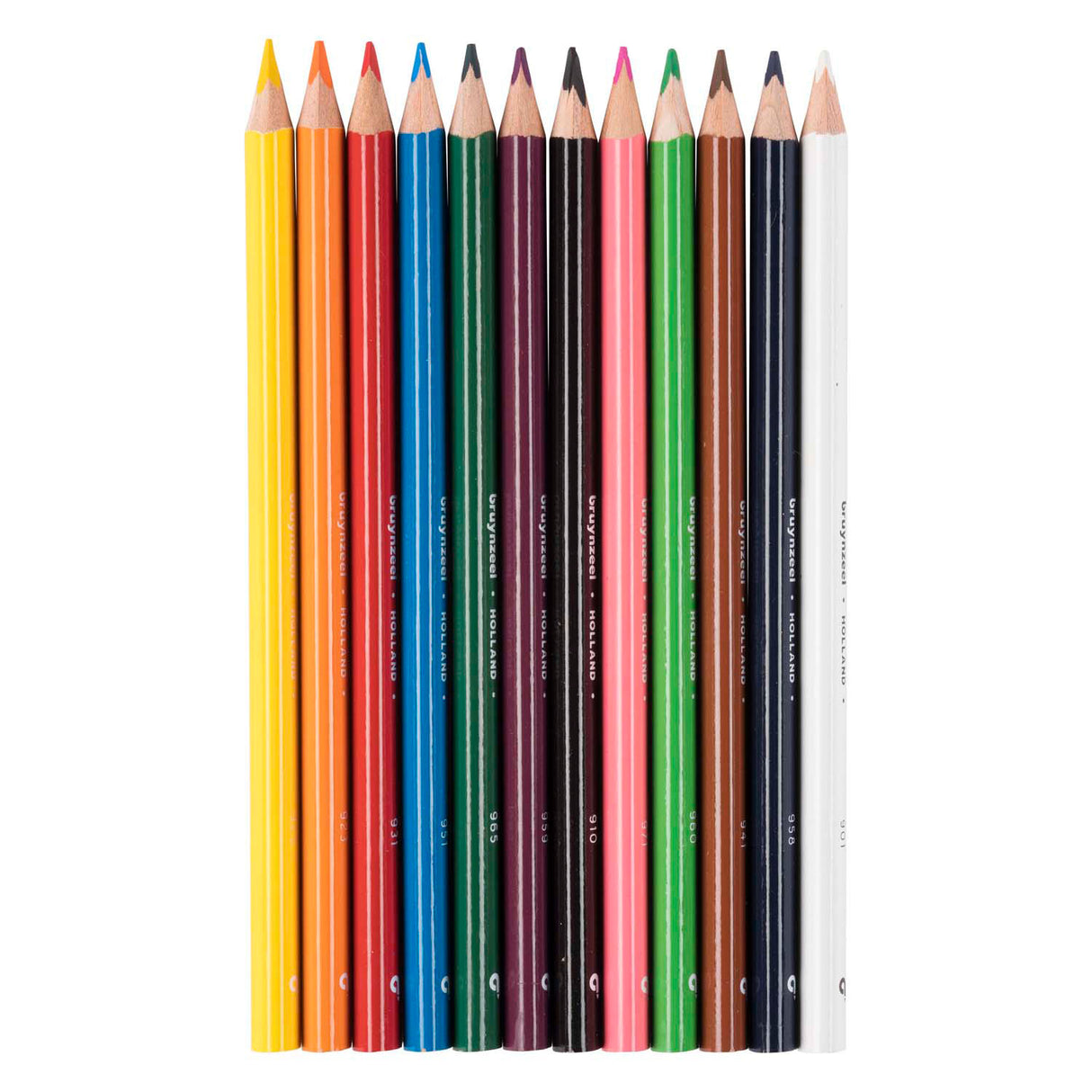 Bruynzeel trefärgade pennor set 12