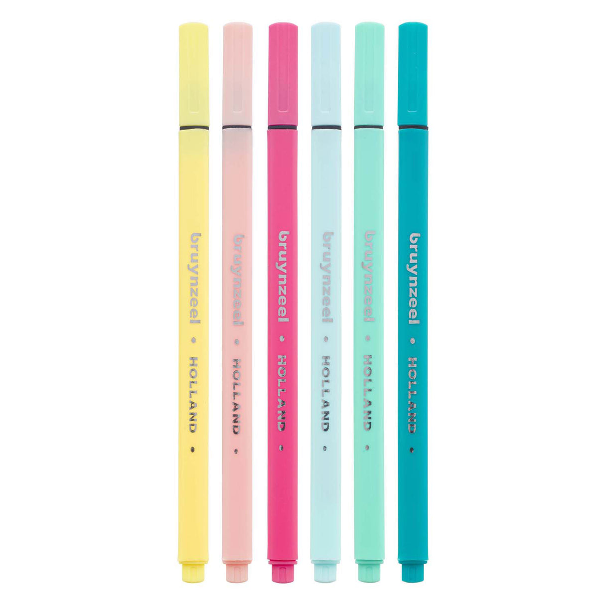 Bruynzeel set de feutres fins clairs 6 couleurs