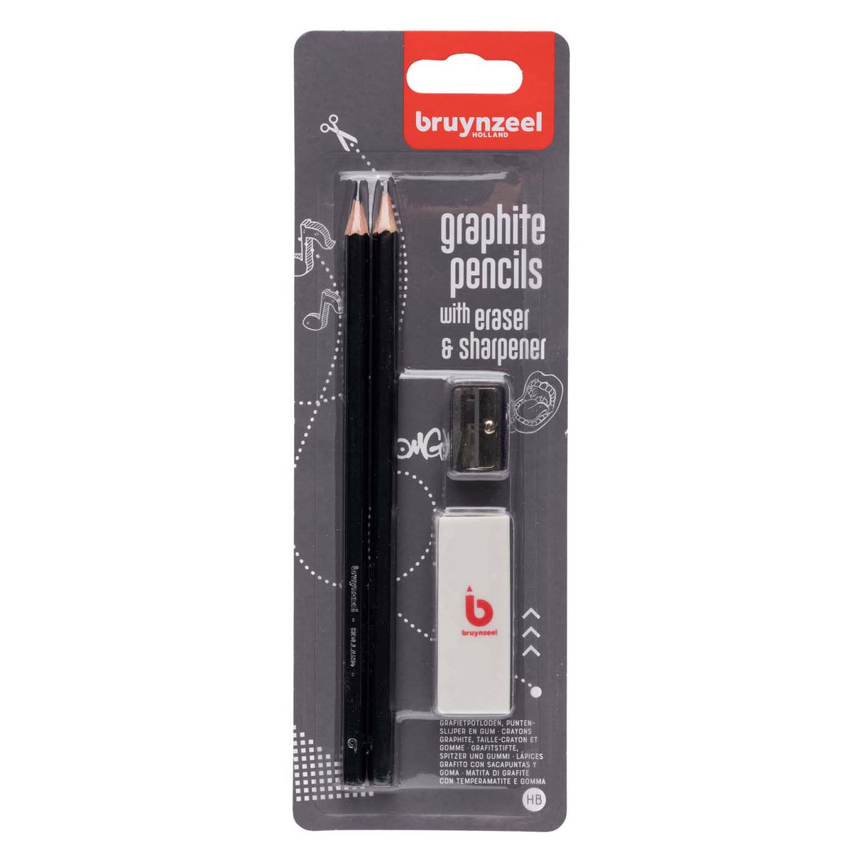 Bruynzeel graphite pencil set, 4dlg.