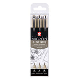 Sakura Pigma Micron Endui 3 Fineliners Black 02-04-08