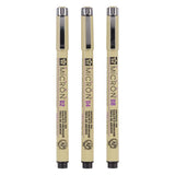 Sakura pigma micron pennal 3 fineliners sort 02-04-08