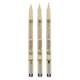 Sakura Pigma Micron Endui 3 Fineliners Black 02-04-08
