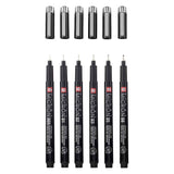 Sakura Pigma Micron Black Edition Set und Gratis-Etui, 6-tlg