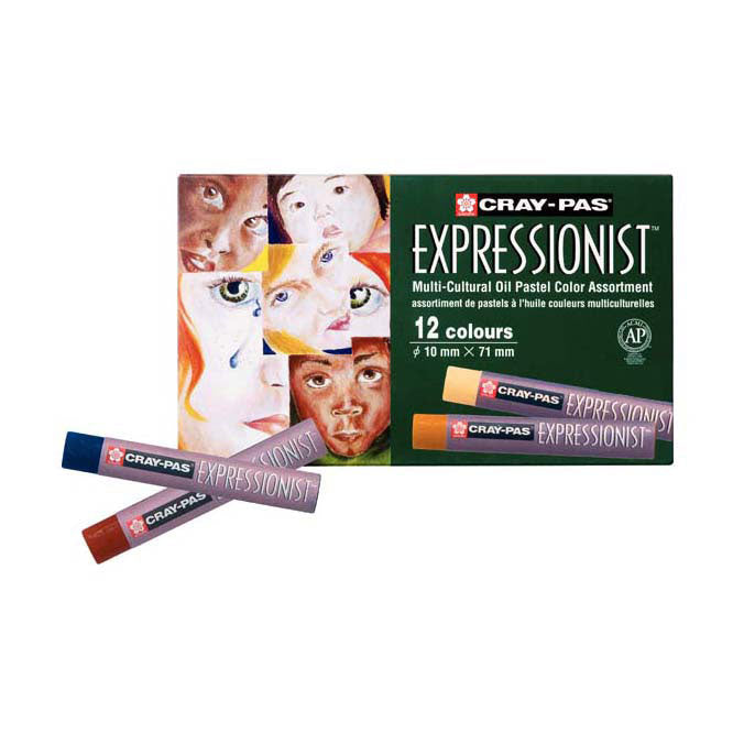 Sakura Cray-Pas Expressionist set 12 oil pastels Multicult.
