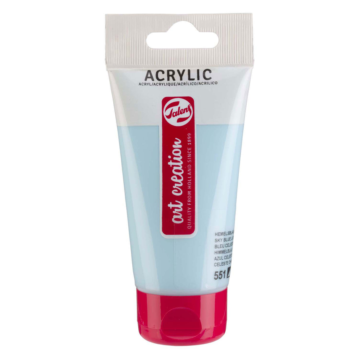 Talens art creation acrylic paint tube 75ml sky blue light