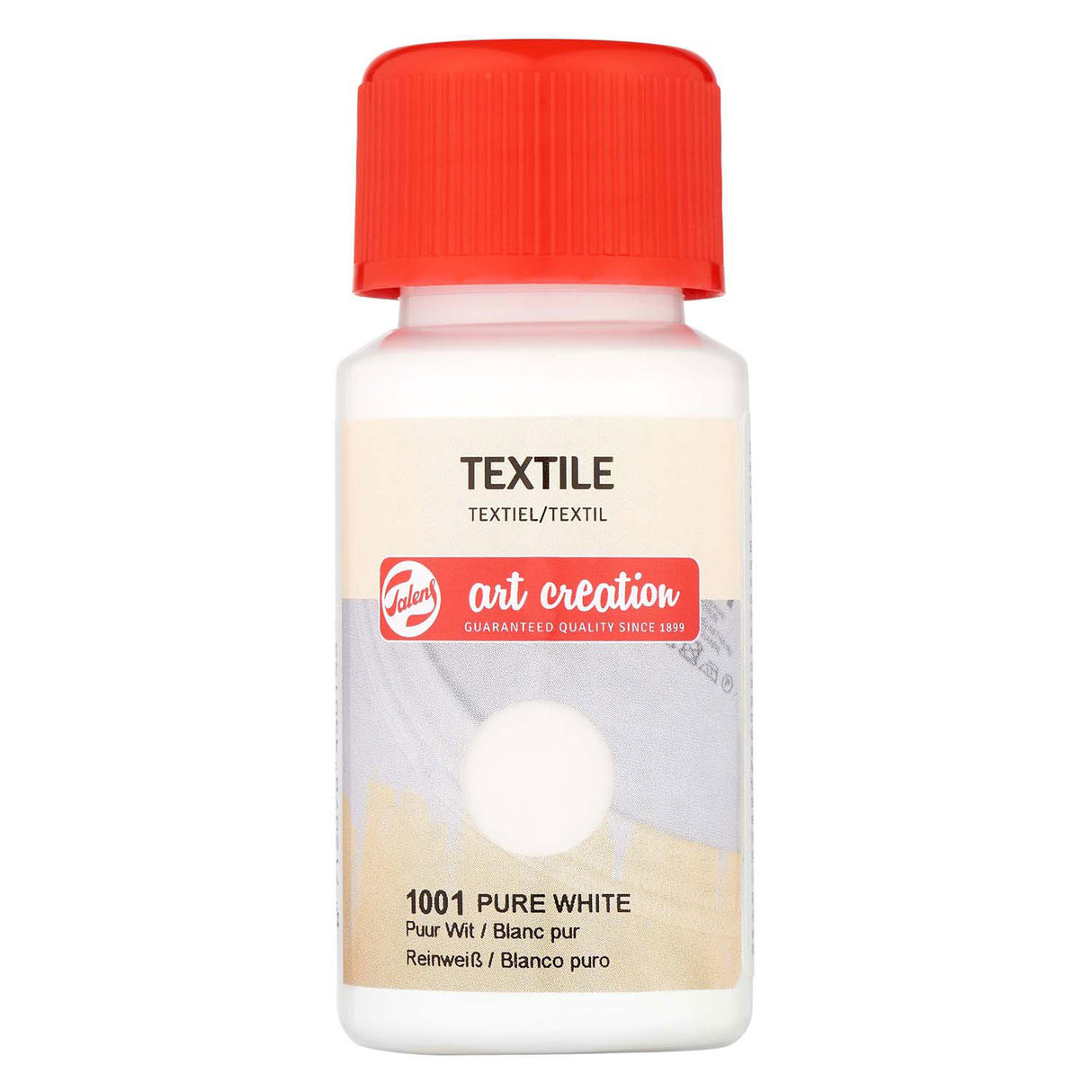 Talens art creation textile bottle 50ml pure white 1001