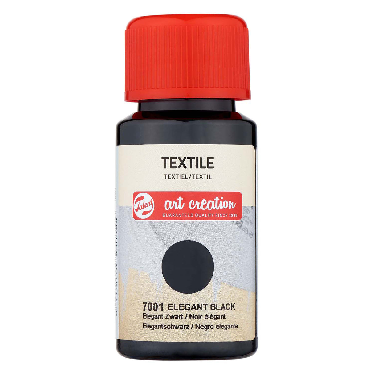Talens art creation textile bottle 50ml elegant black 7001