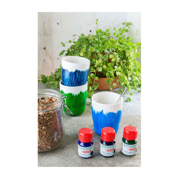 Talens Creation Art Glass Porcelain Persp. 4x30 ml blu