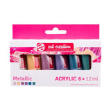 Talens Art Creation Acryl Paint Set Metallic, 6x12ml
