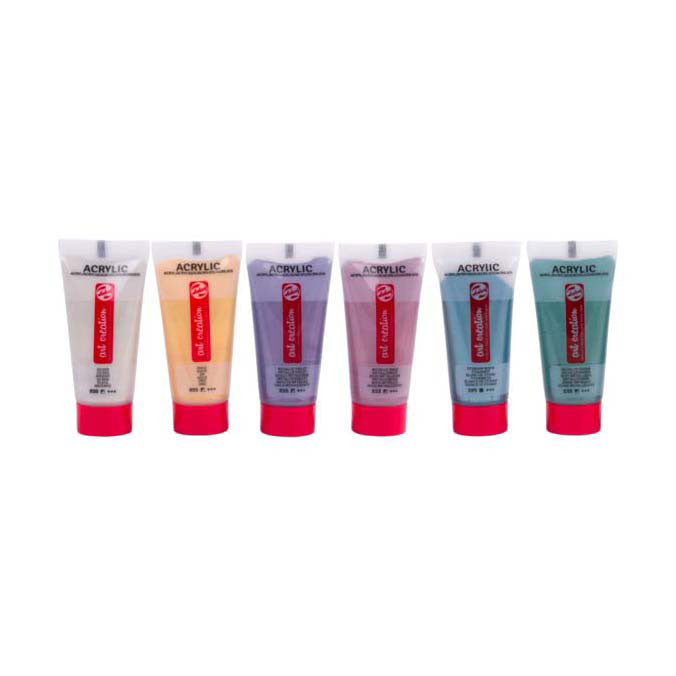Talens art creation acrylic paint set metallic, 6x12ml
