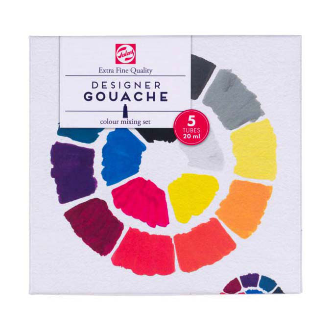 Talens gouache extra jemné směsice, 5x20ml trubice