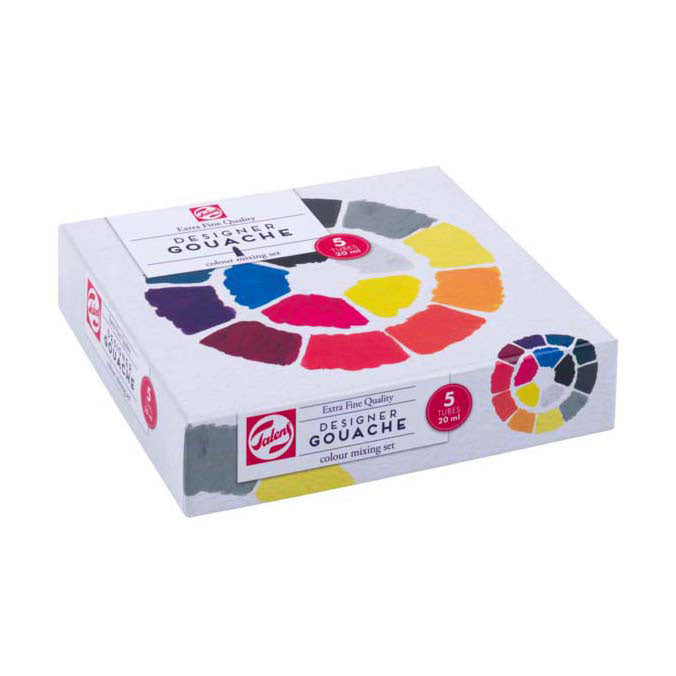 Talens gouache extra fine set de mélange, tubes 5x20ml