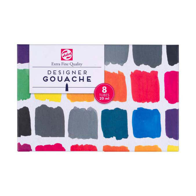 TALENS Gouache Extra feines Mixtet, 8x20 ml Röhrchen
