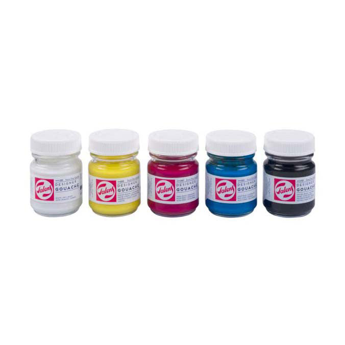 Coffret Talens gouache extra fine, flacons de 5x50ml
