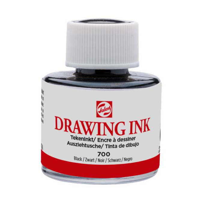 Talens risanje črnila 11ml črna 700
