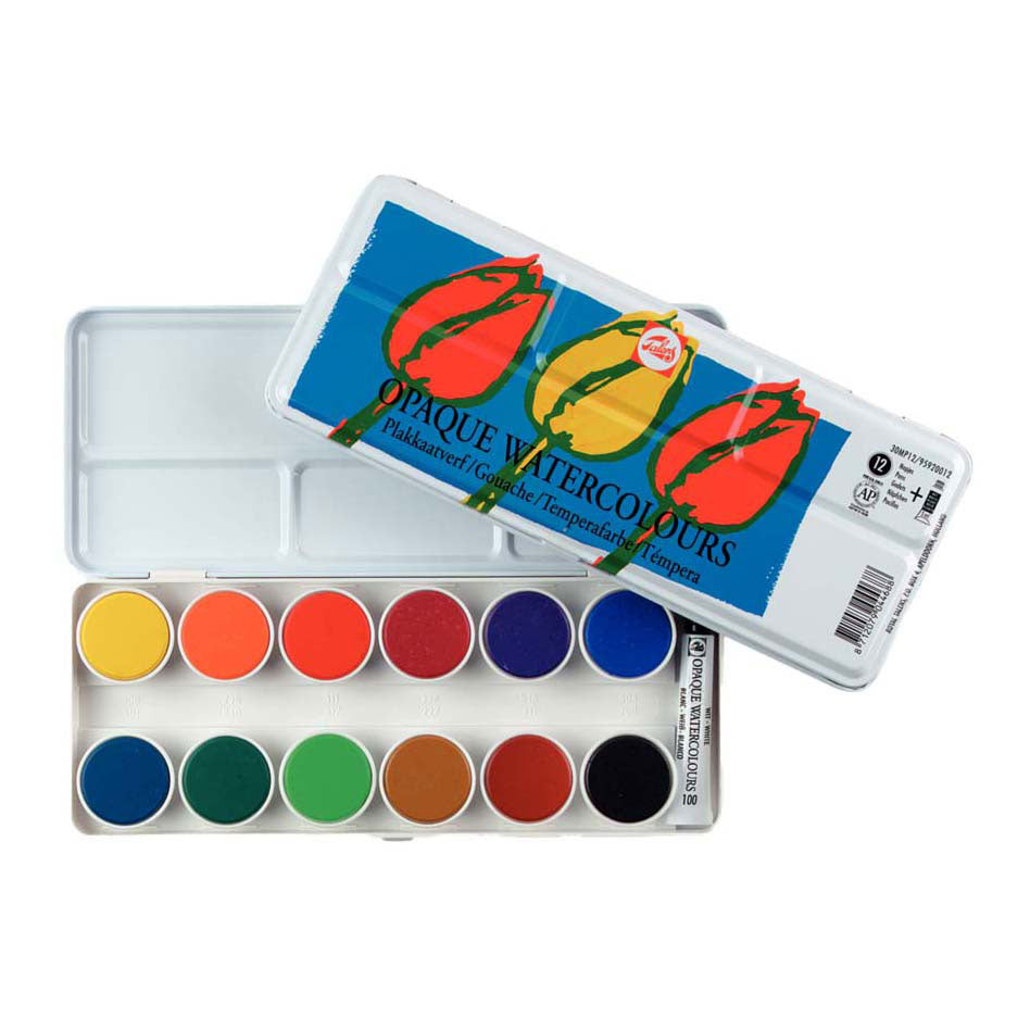 Talens -Covering Watercolor Paint Set 30MP12