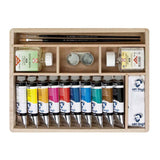 Van gogh olieverf kist basic met 10 kleuren 40ml