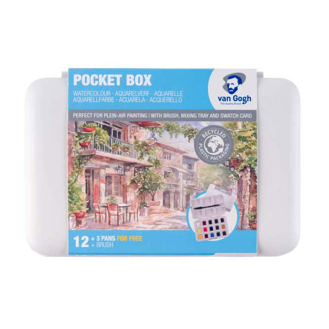 Bruynzeel van Gogh Aquarelverf Pocket Box Grundfarben