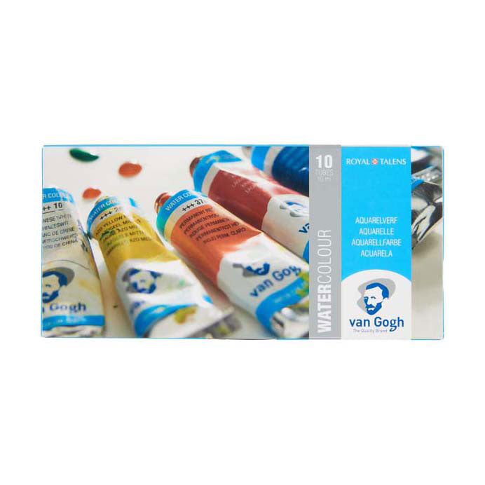 Bruynzeel van Gogh Aquarellfarbe mit 10 Farben in Röhren von 10 ml
