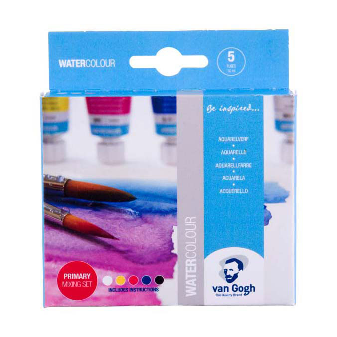 Bruynzeel Van Gogh Aquarelverf Primärmischungsset, 5x10 ml Röhrchen