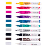 Bruynzeel ecoline brush pen set galaxy, 10 kleuren