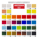 Juego de selección general de pintura acrílica serie estándar Bruynzeel amsterdam 20 ml, 36 piezas.