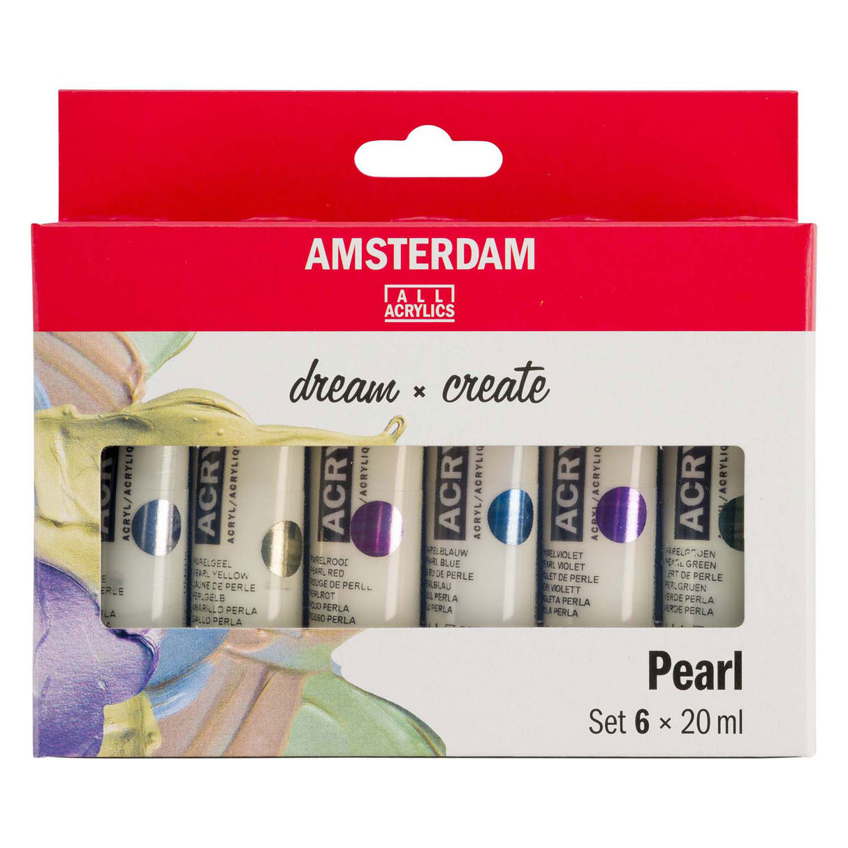 Bruynzeel amsterdam standard series acrylverf parelmoer set 20ml, 6dlg.