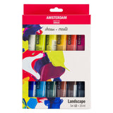 Bruynzeel Amsterdam standardserie akrylfärg landskapsset 20ml, 12 st.
