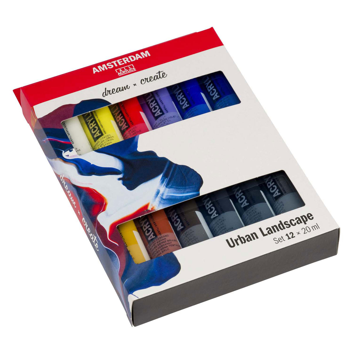 Bruynzeel amsterdam standard series acrylverf urban landschap set 20ml, 12dlg.
