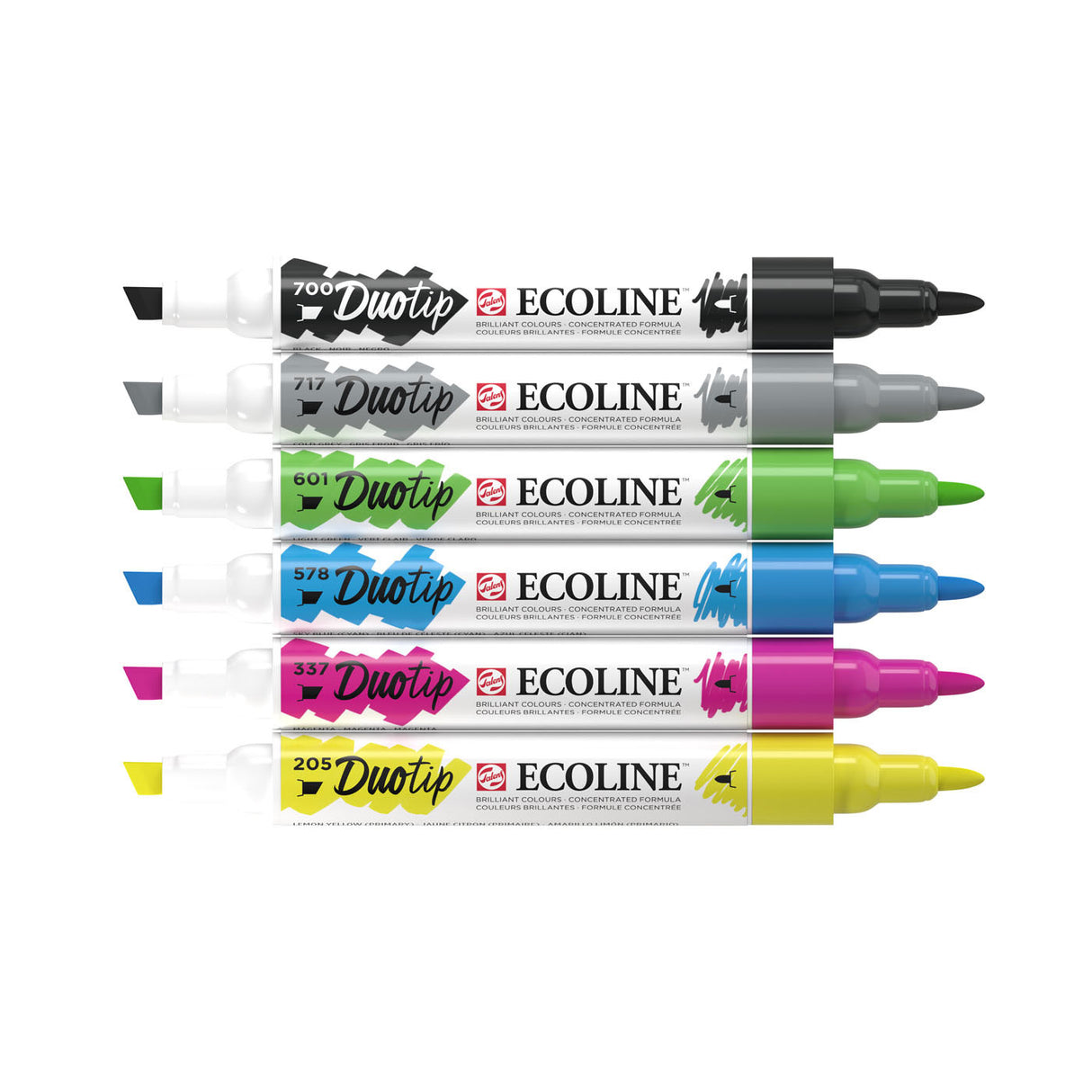 Ecoline Duotip Markers Basic rinkinys, 6 vnt.