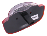 Gazelle Innergia Luz traseira - vermelha, transparente, LED, 115x65mm, bateria de bicicleta, adequada para gazelas innergia e -bikes