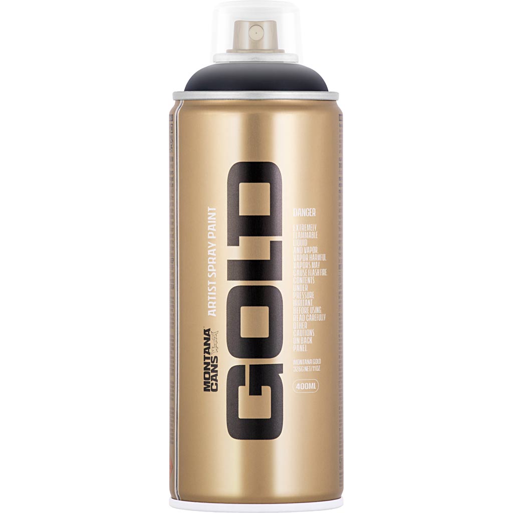 Montana spray verf, zwart, 400 ml 1 doosje