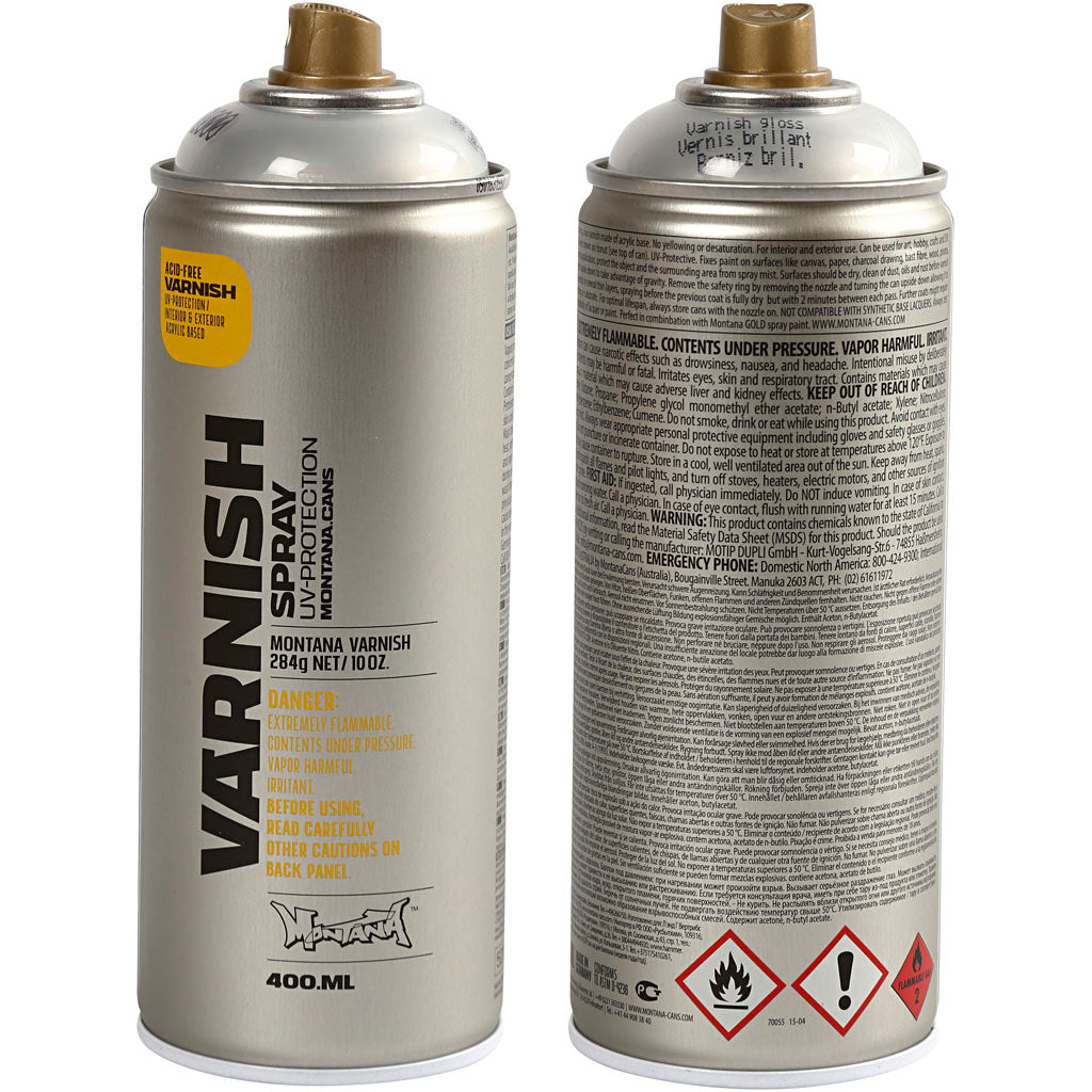 Montana spray vernis, glossy, 400 ml 1 doosje