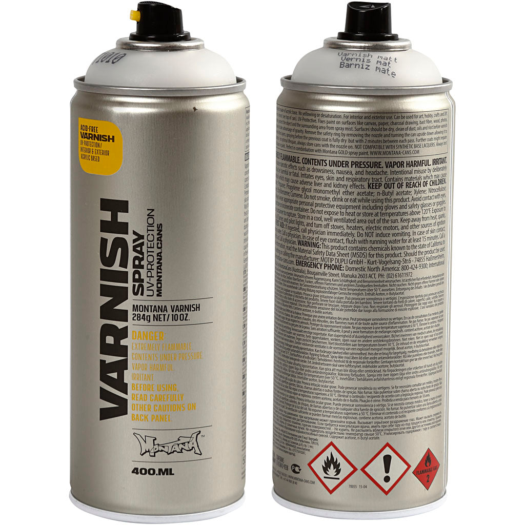 Montana spray vernis, matt, 400 ml 1 doosje