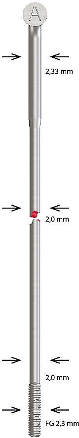 Alpina spoke spoke sst butted 2.34x260 mm