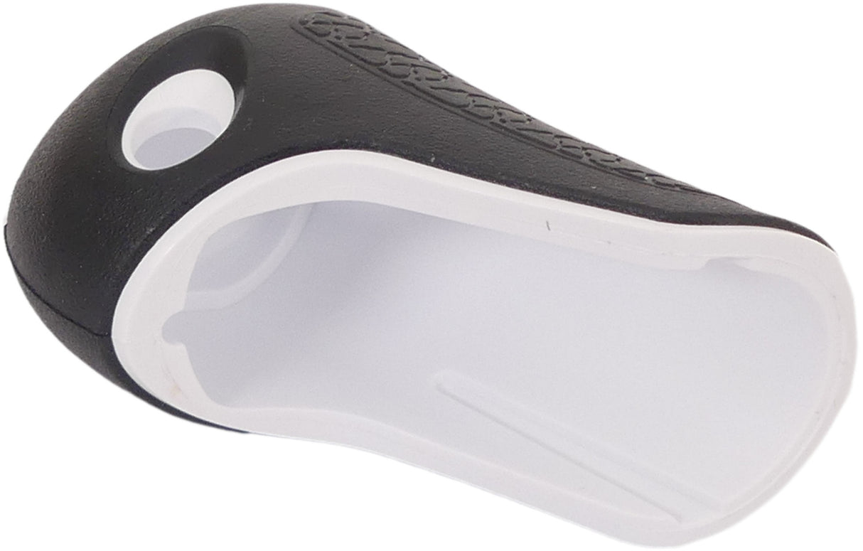 Gazelle Handle cap Recht Basic 88 mm - Black with white piping