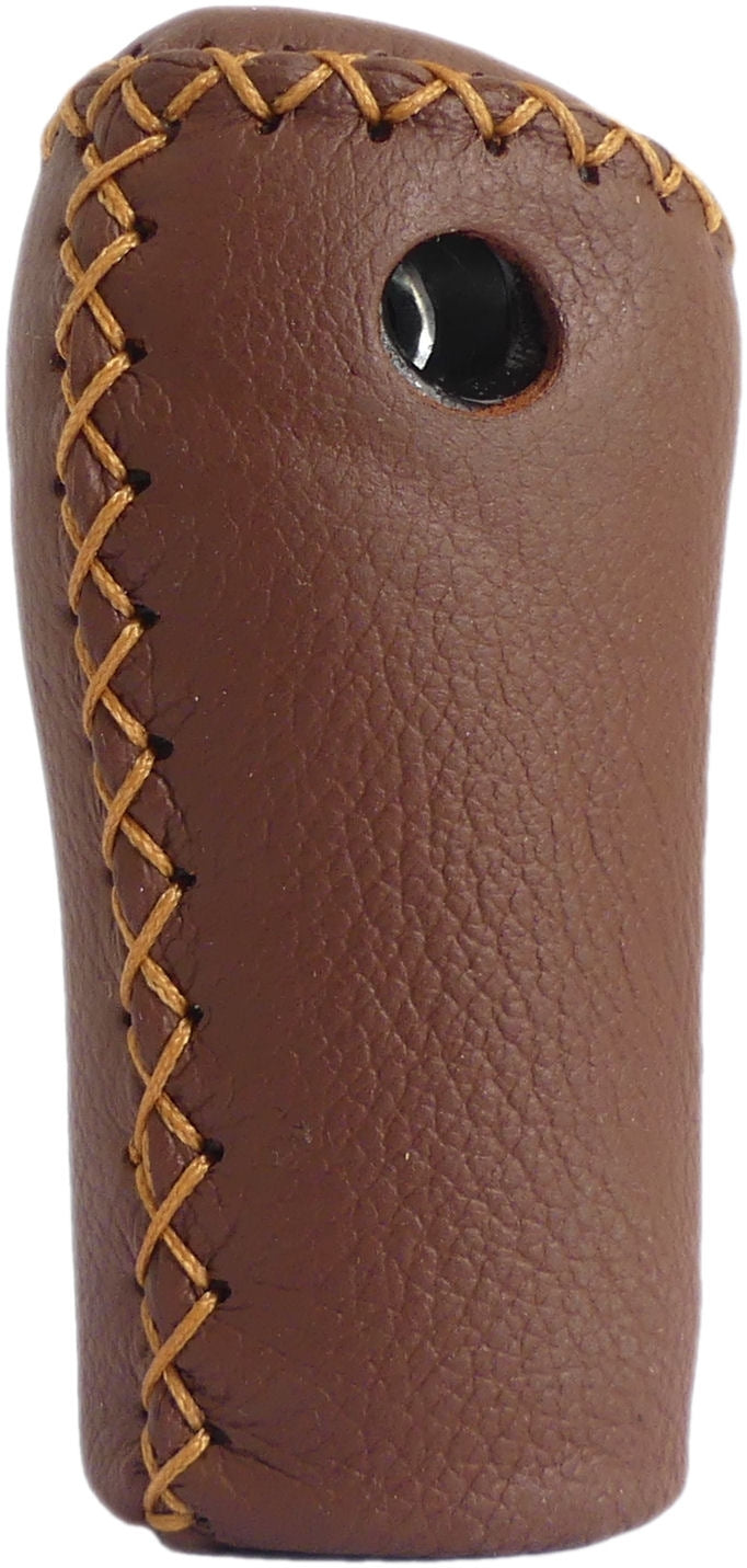 Gazelle maniglia a destra 88 mm - pelle aerodinamica marrone