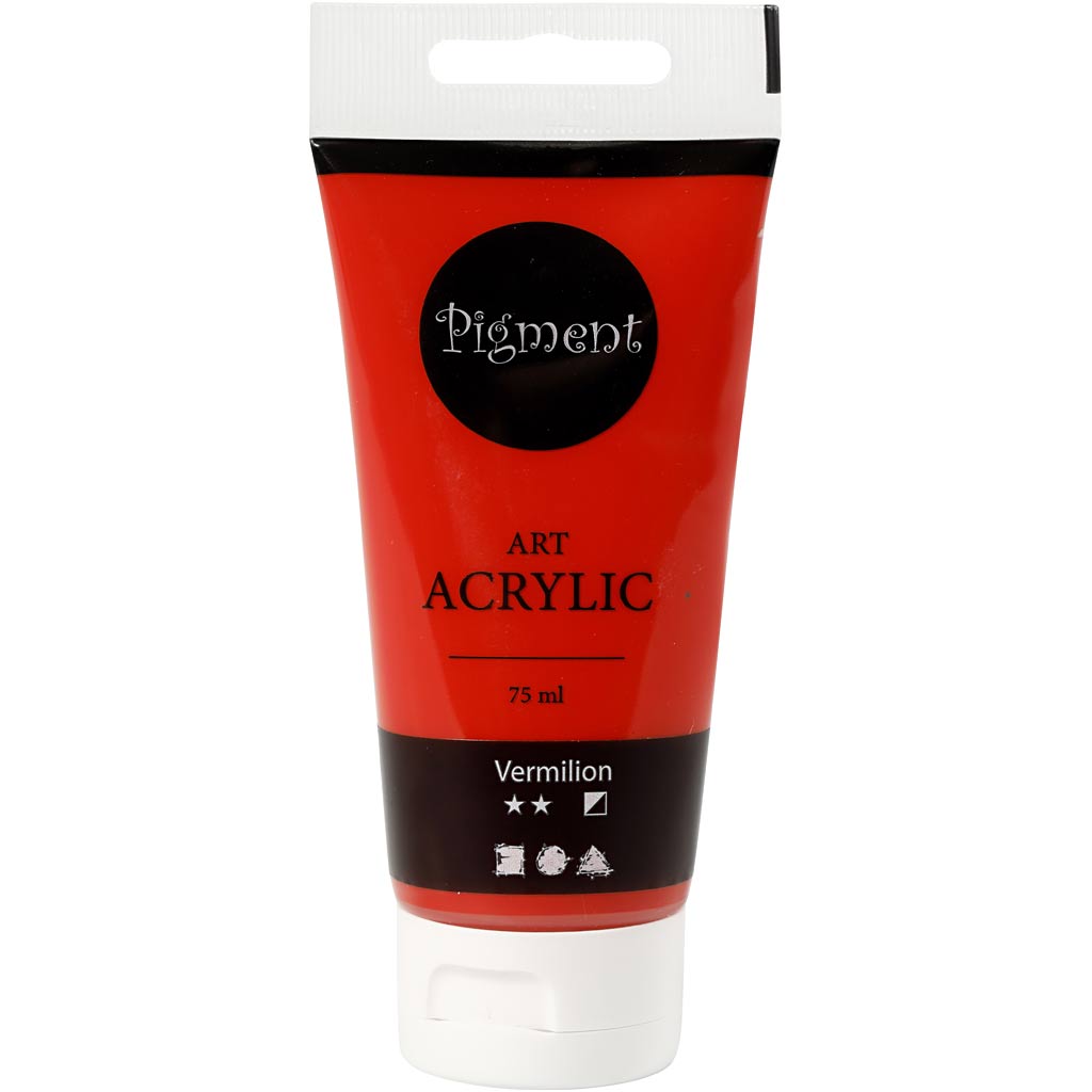 Creativ Company Pigment Art Acrylic paint Vermilion, 75ml