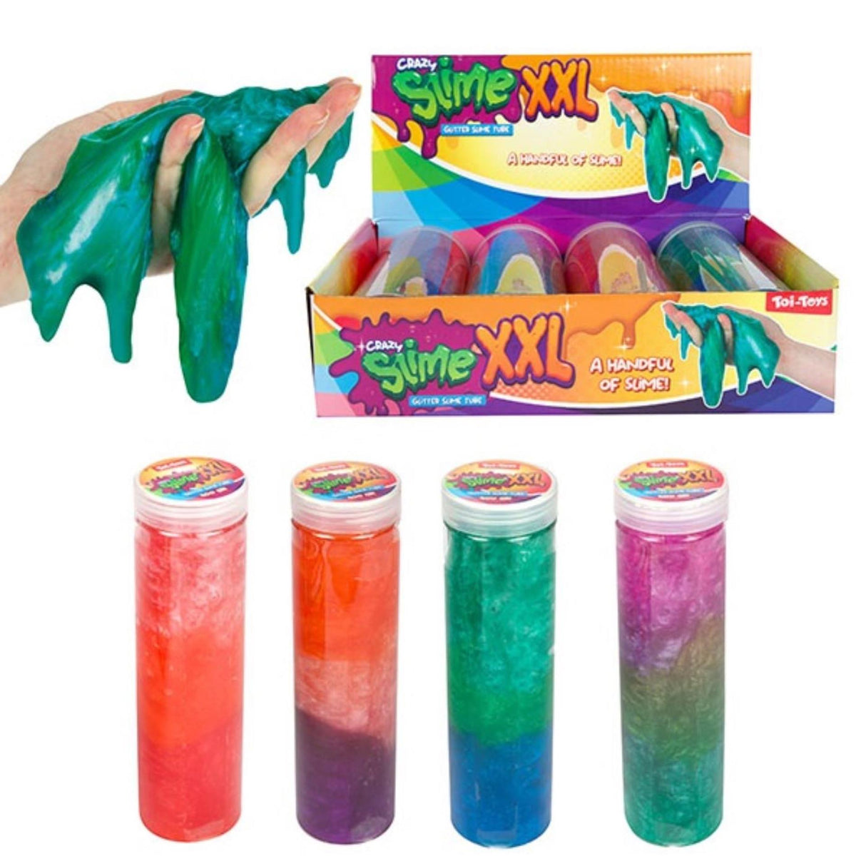 Glitter slime shiny in tube