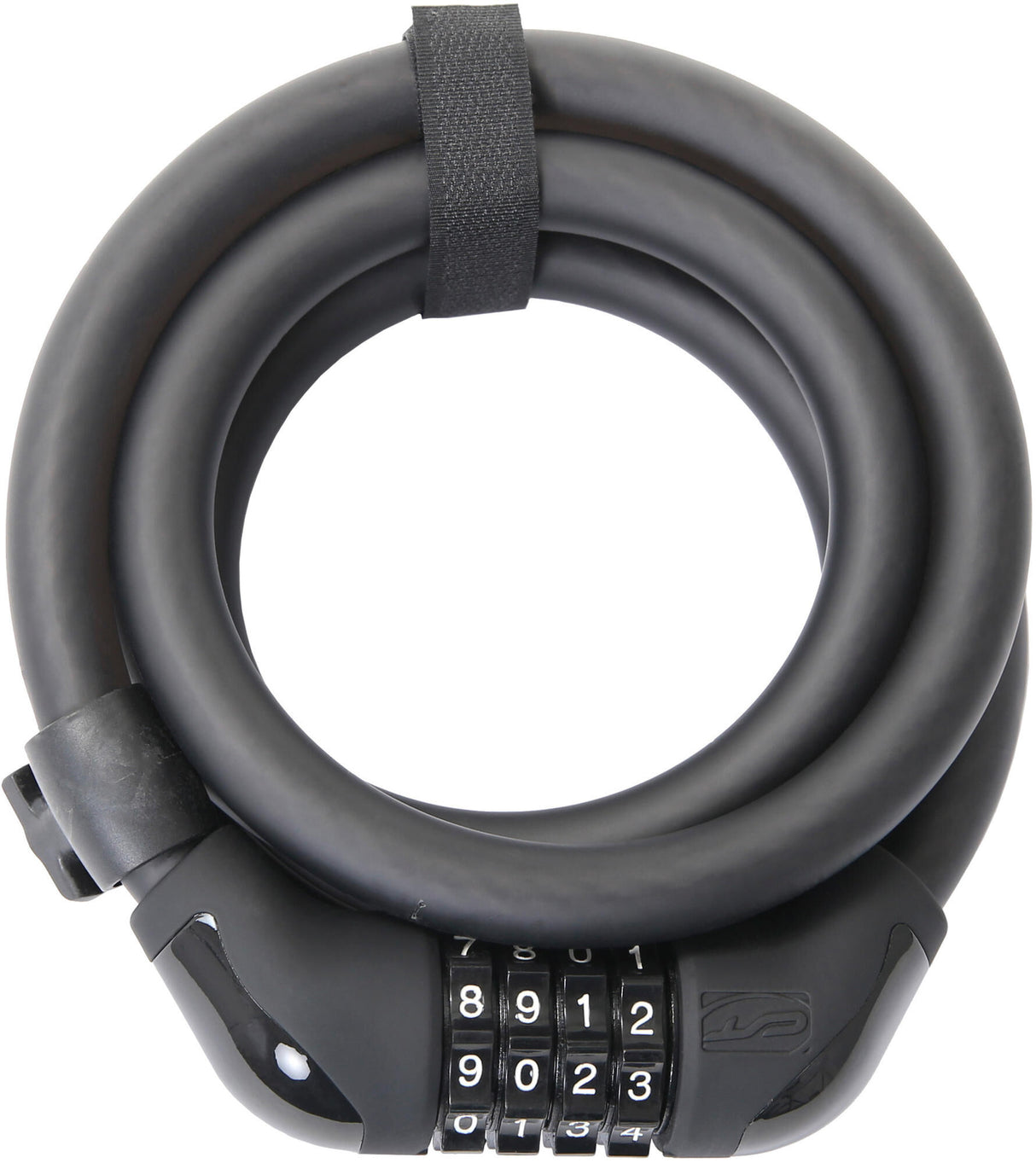 Contec number spiral cable lock powerloc ct comb.coil.cab.powerloc 15mm x 185 cm black