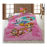 Paw patrol roze dekbedovertrek 140x200cm