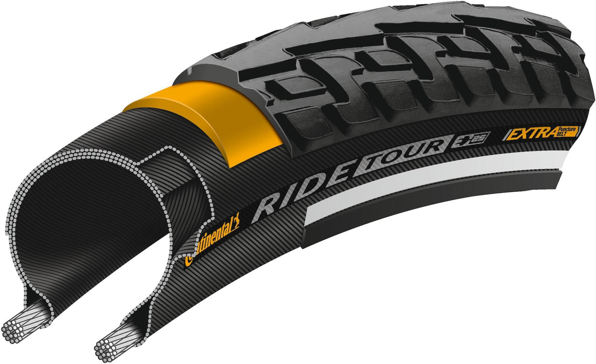Continental wired tire ride tour 37-635 +r black