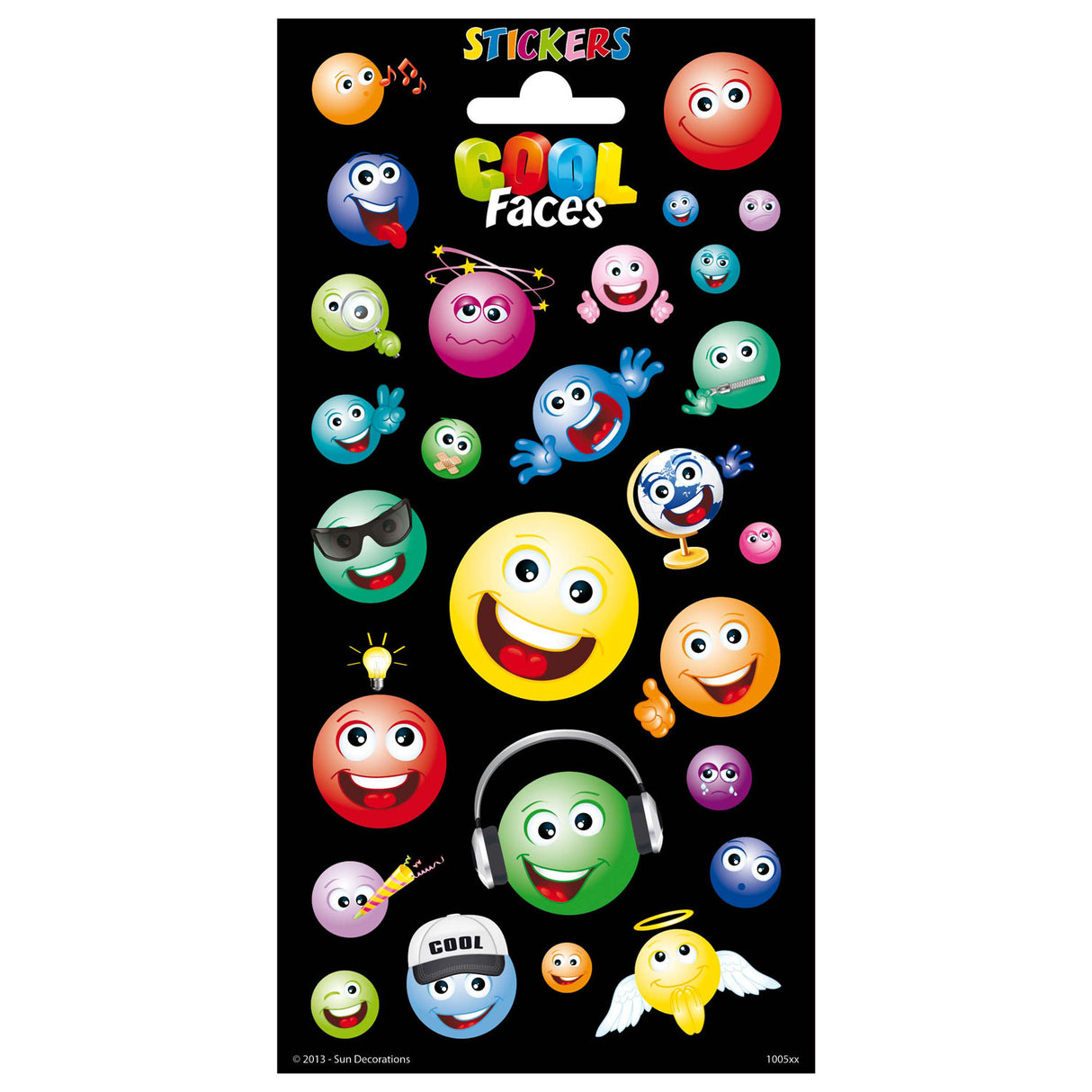 Totum sticker sheet twinkle - cool faces