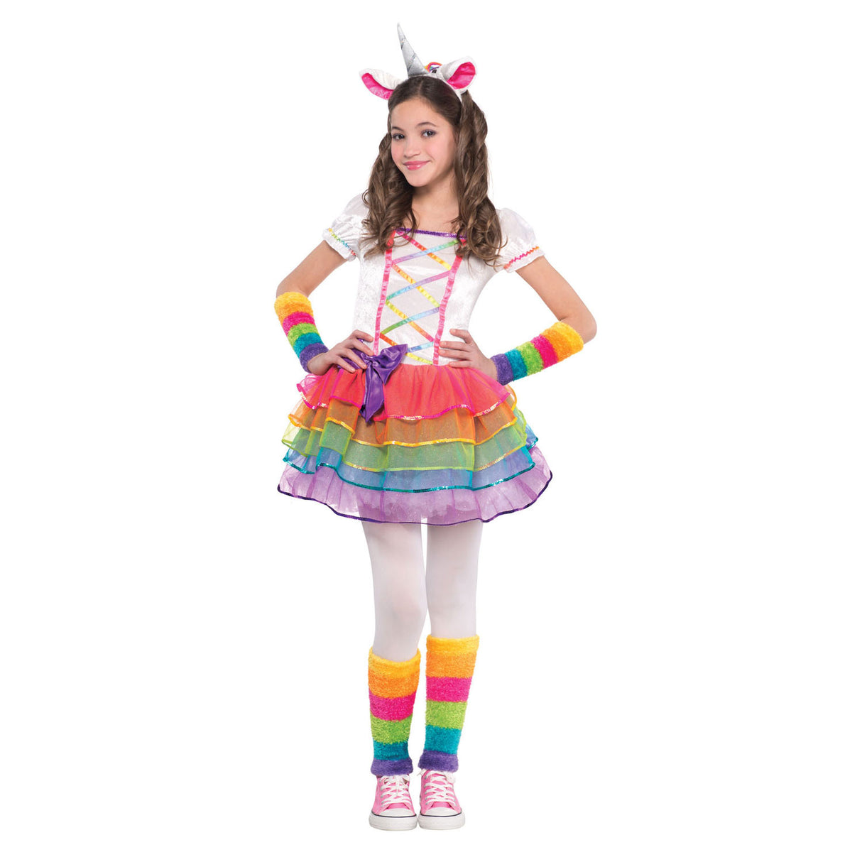 Dress set rainbow unicorn, 4-6 years old