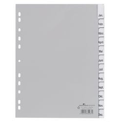 Durable A4 grey dividers