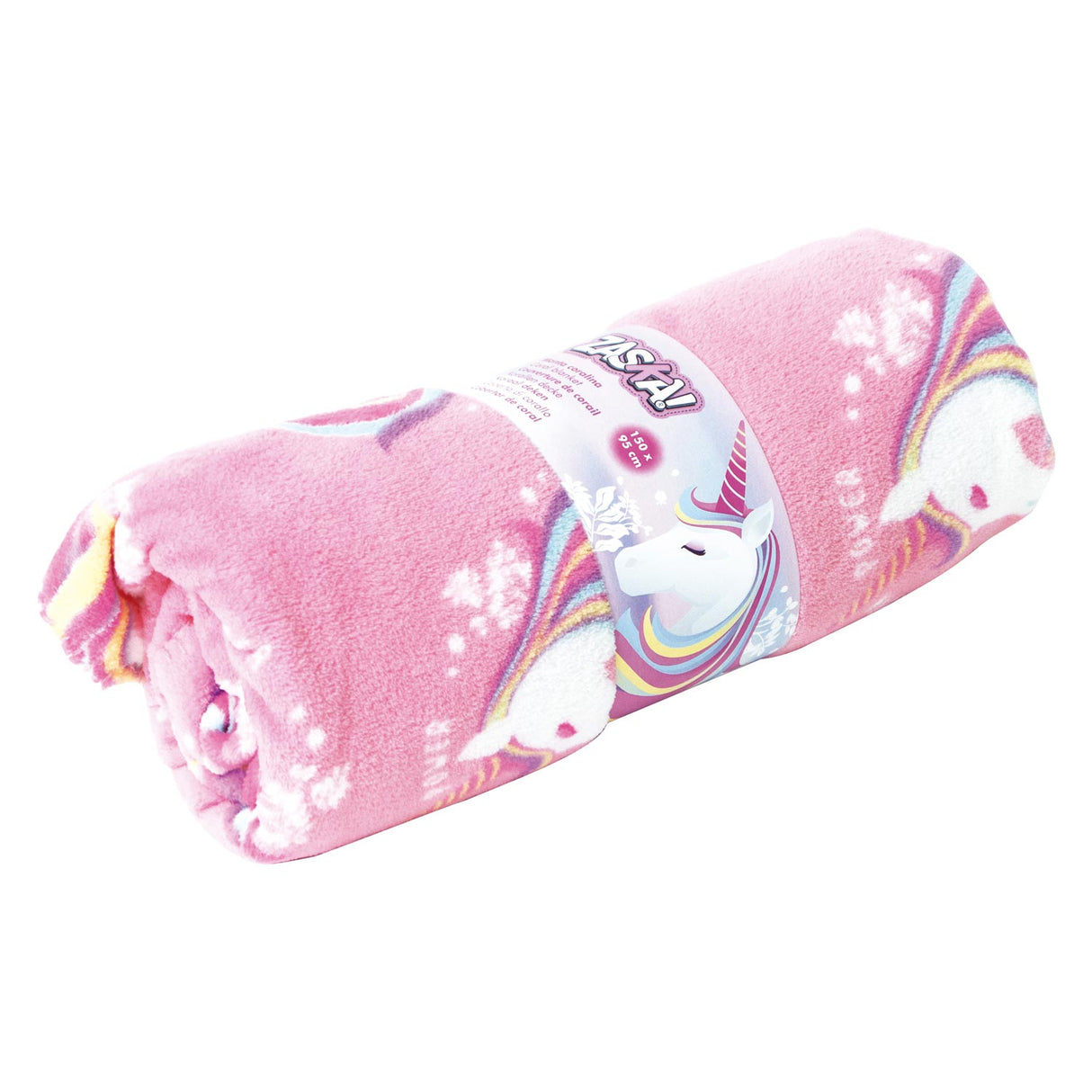 Fleece tæppe enhjørning